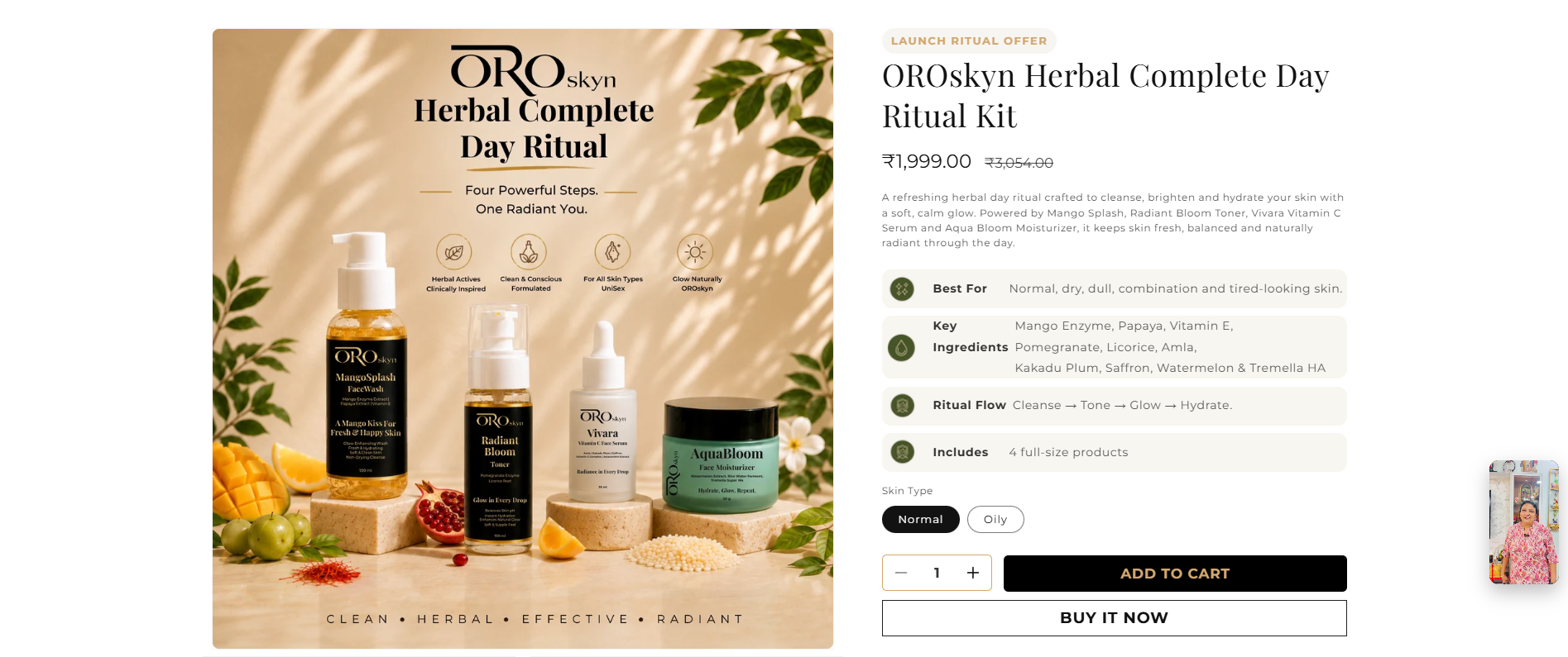 Oroskyn — Product Page