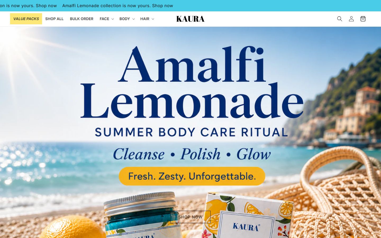 Kaura India homepage